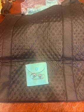 Tiffany & Co. Sterling Silver Ball Drop Earrings with Tiffany Blue Pouch